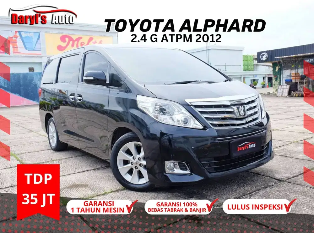 2012 Toyota Alphard G ATPM TDP 35JT