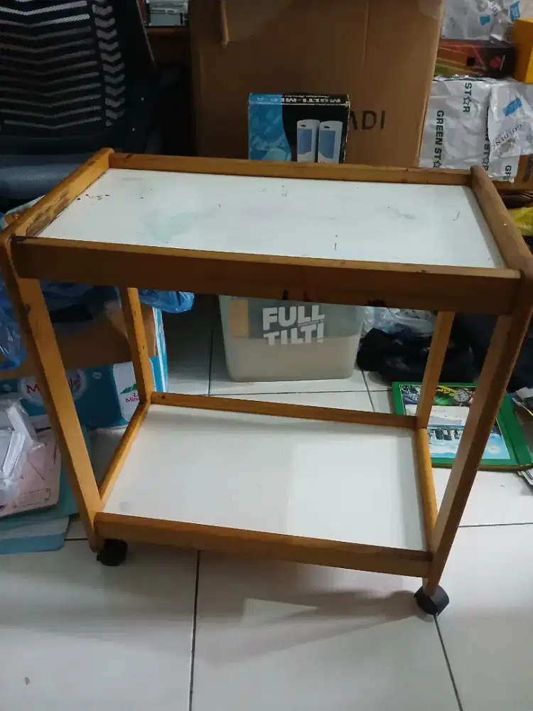 Rak Kayu 2 Tingkat Murah