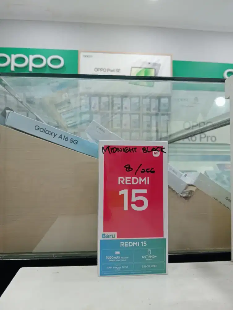 REDMI 15 8/256 NEW MURAH GARANSI RESMI