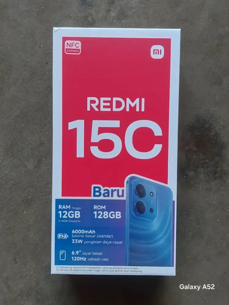 REDMI 15C 6/128 NEW GARANSI RESMI