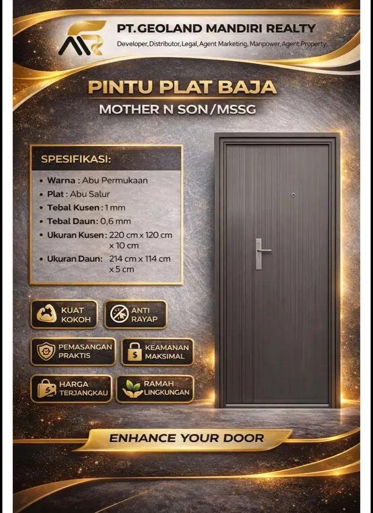 Pintu Plat Baja Mother N Son / MSSG