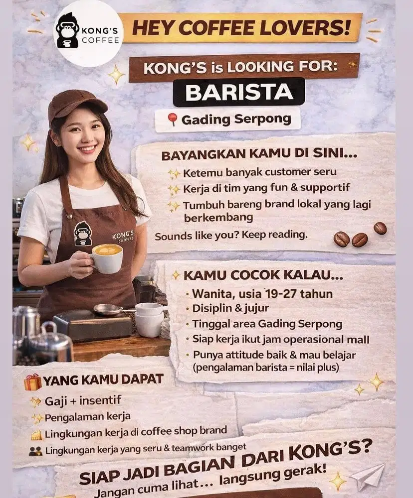Barista Kedai Kopi
