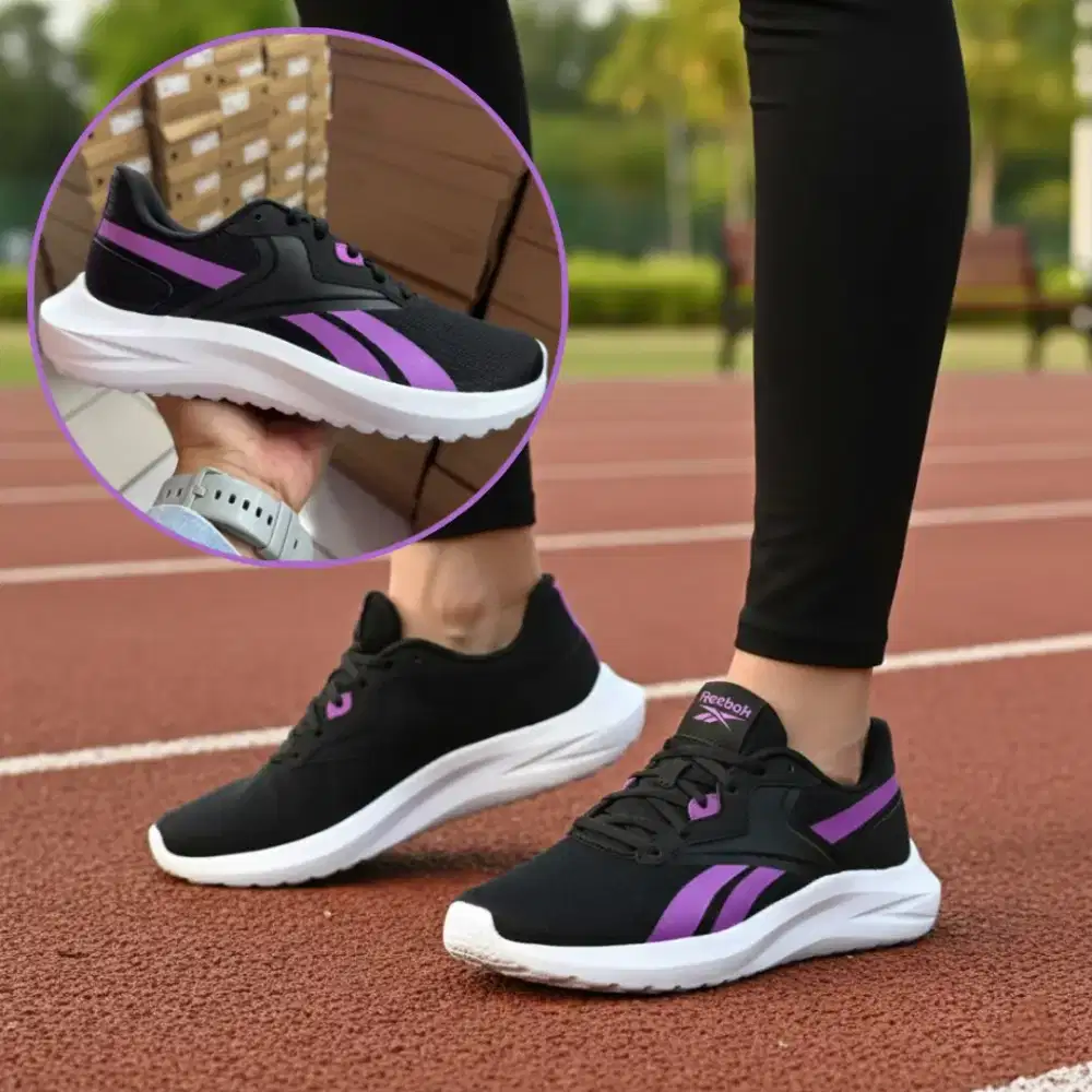 Sepatu Reebok ORIGINAL ENERGEN LUX Women Black Purple