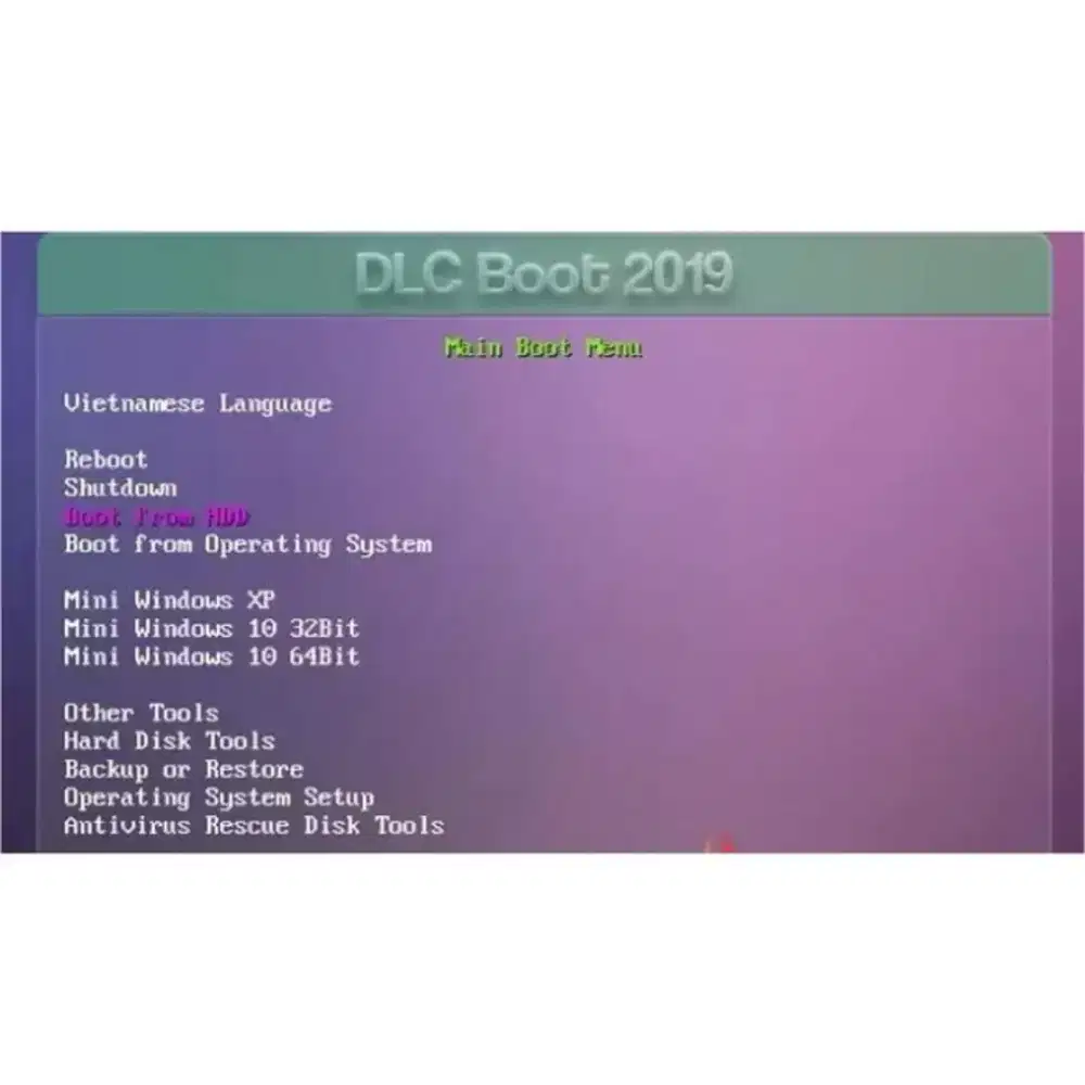 Usb DLC hierens boot windows portable tools