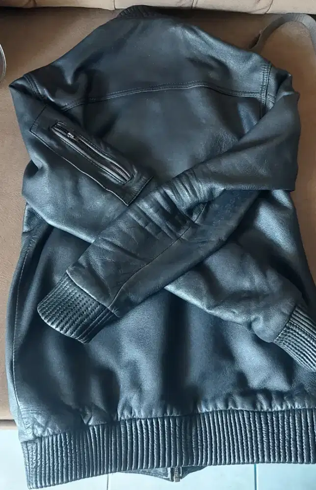 Jaket kulit domba super mulus dr baru