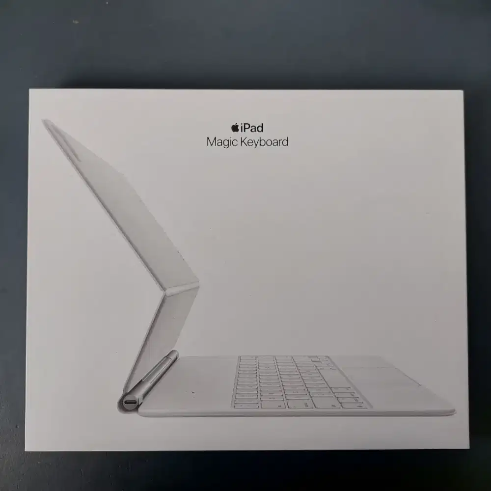 IPAD MAGIC KEYBOARD WHITE FOR IPAD 12.9 Gen3 - Gen6 EX GARANSI INTER