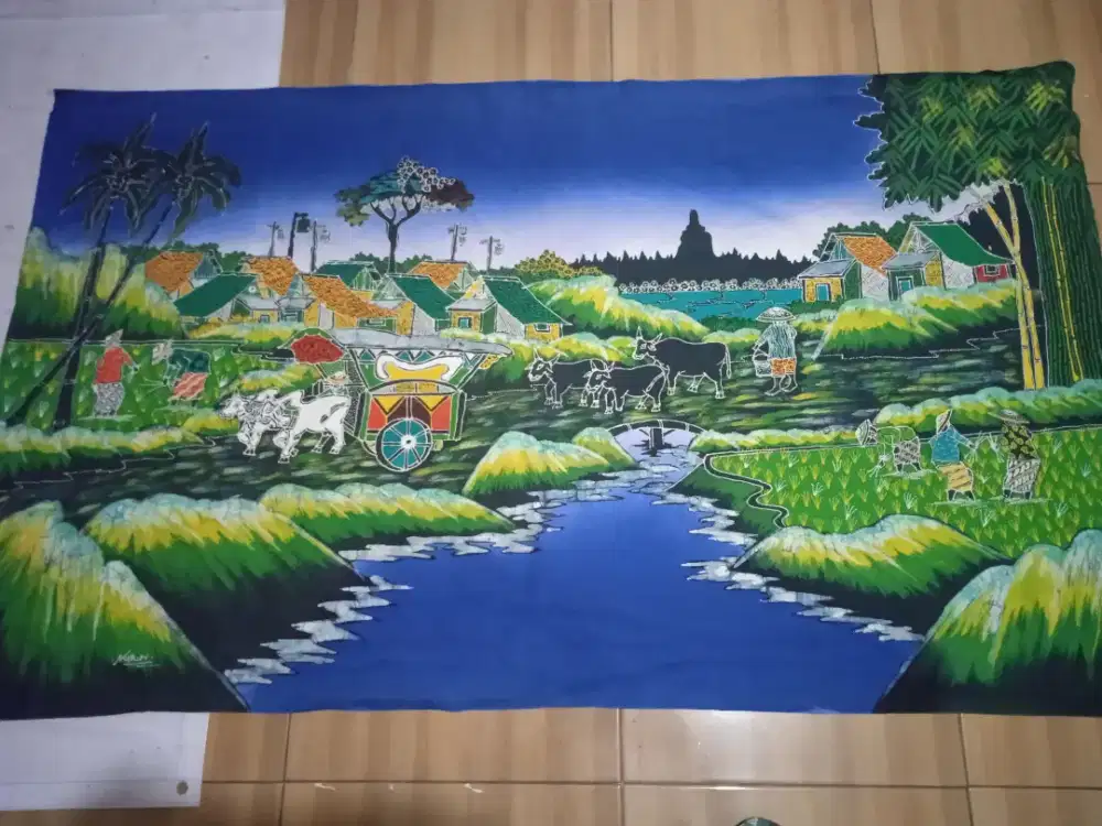 Lukisan batik painting yogya