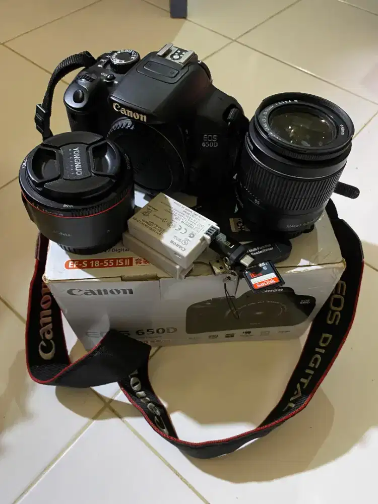 Camera Canon 650D 2 lensa