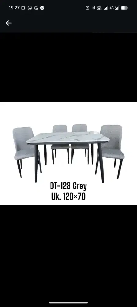 credit meja makan import