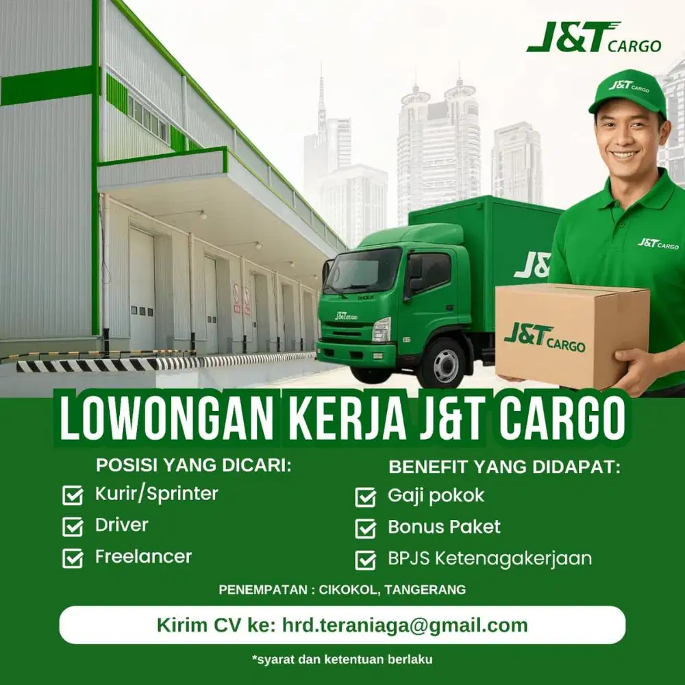 Lowongan Kerja J&T CARGO CIKOKOL