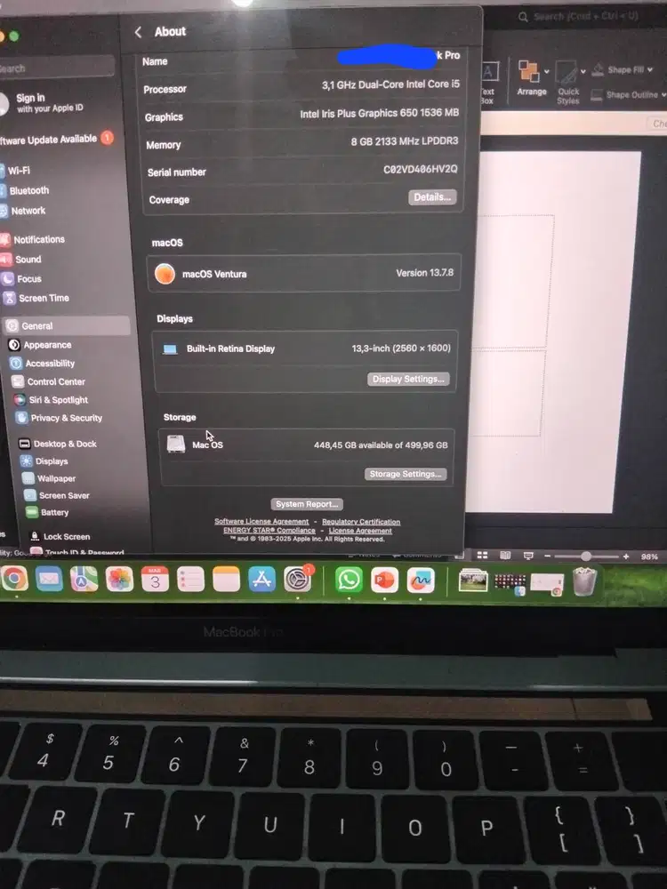 Macbook Pro 2017 13 inch