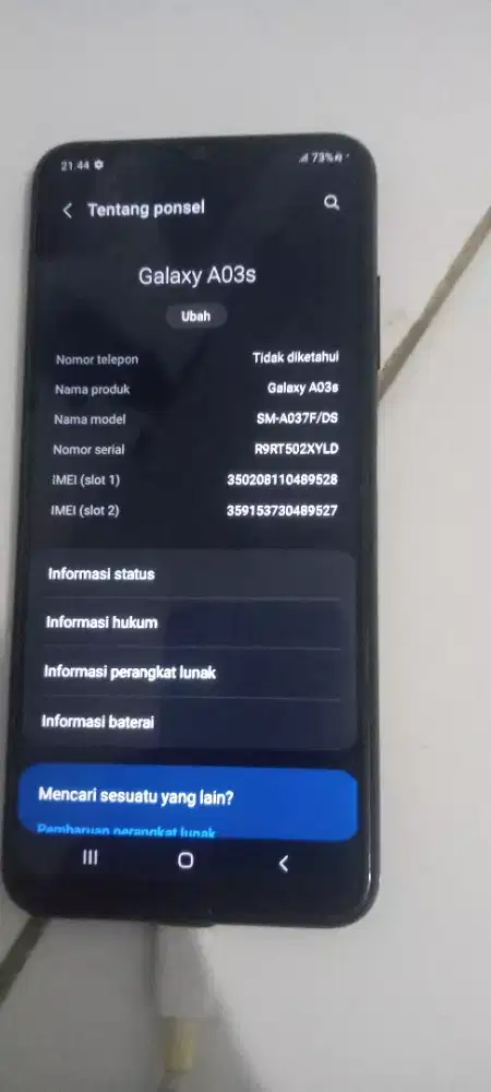 Samsung A 03S seken RAM 4/64