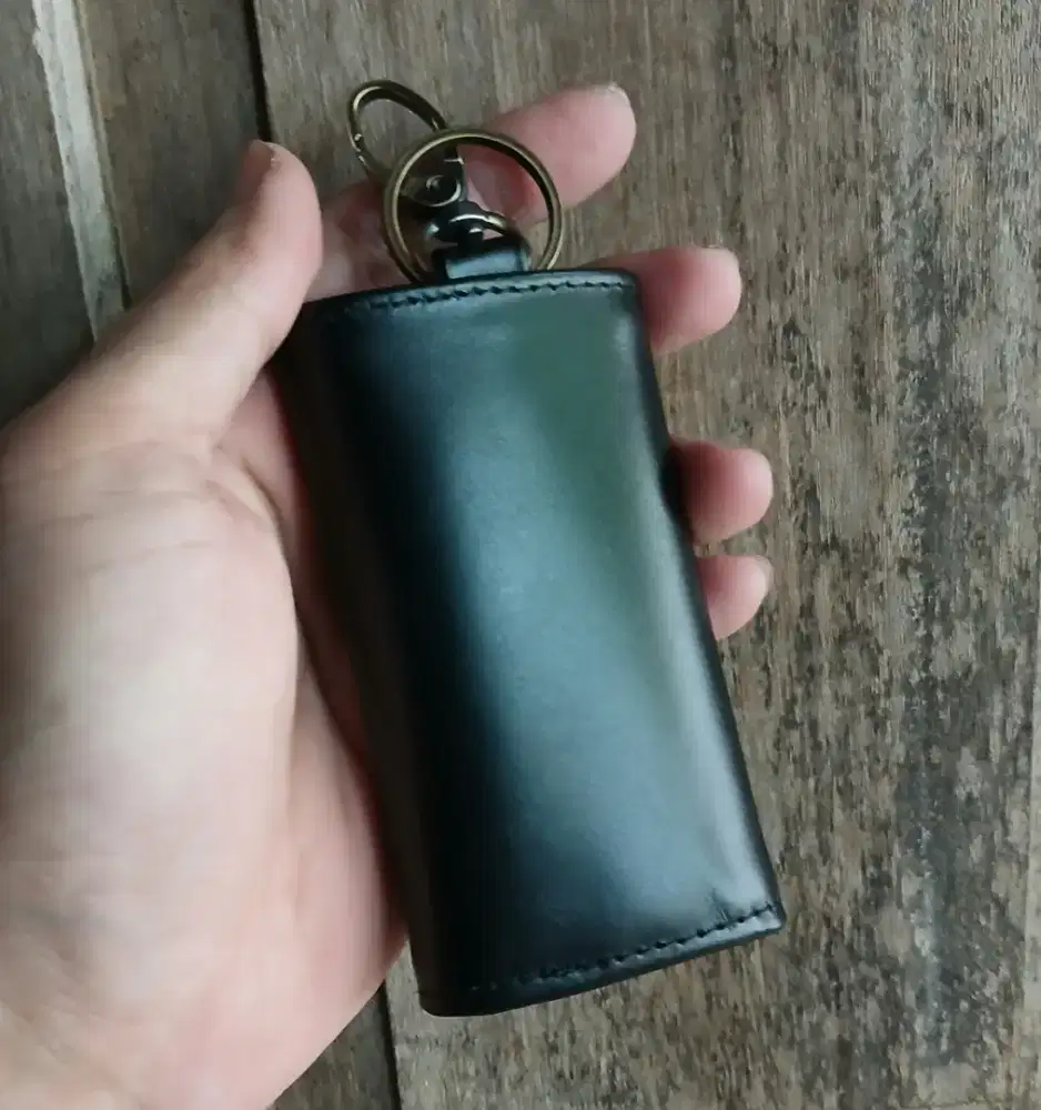 GANTUNGAN KUNCI KULIT SAPI ASLI LIPAT 3