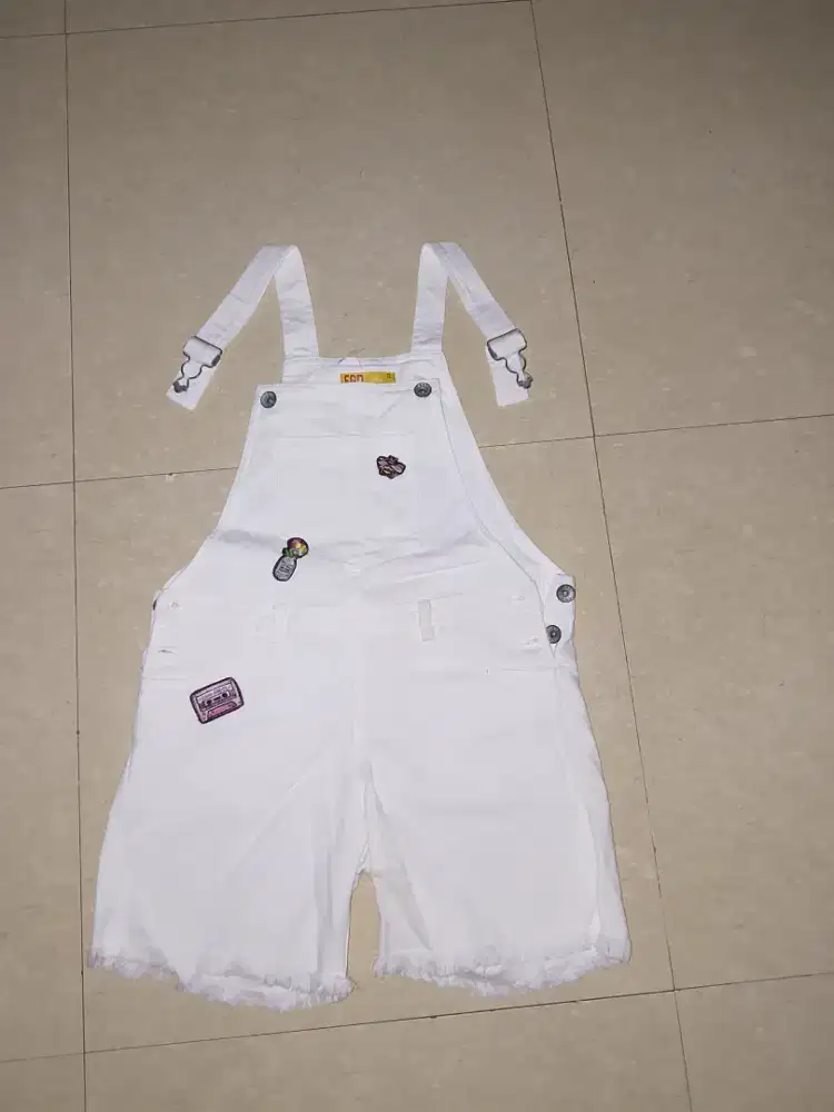 Celana jumpsuit putih branded prelove