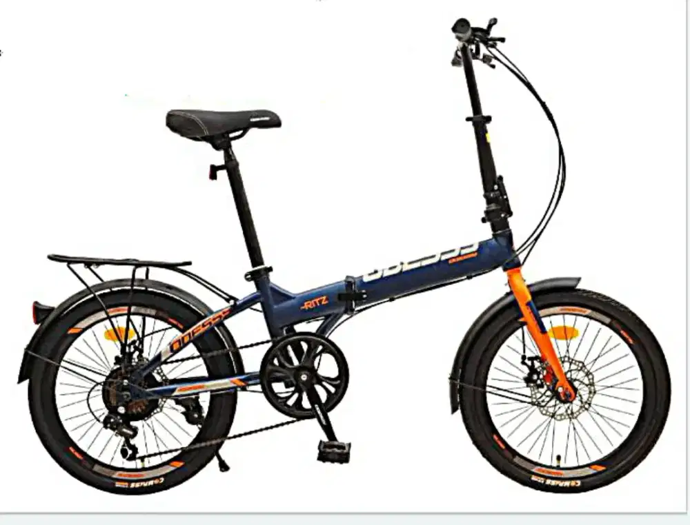 Sepeda Lipat 20inch Odessy Ritz 7speed Disc Brake boncengan bagasi