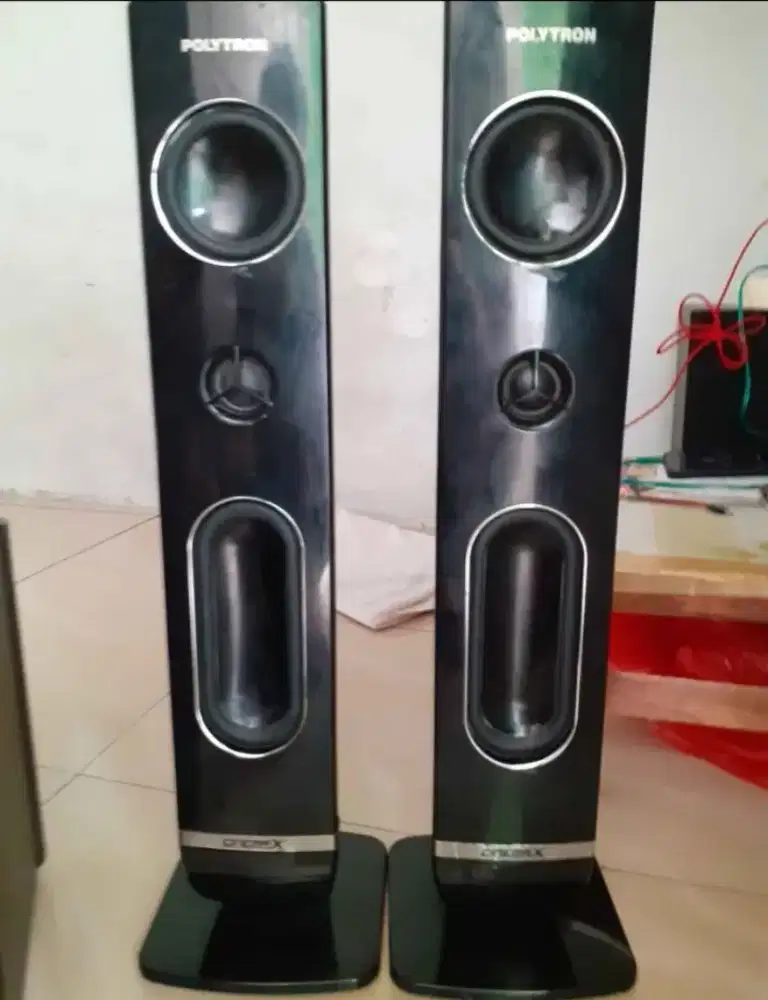 Speaker pasif tower Polytron original normal ngebass ukuran besar