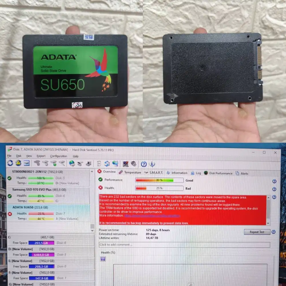 SSD 240GB ADATA SU650 (Minus)