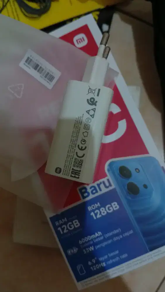 Adaptor xiaomi 33 watt, samsung 25 watt original kabel data aukey