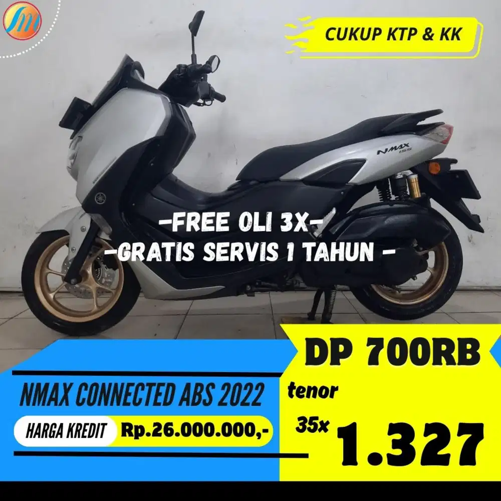 YAMAHA NMAX CONNECTED ABS 2022 KREDIT DP 700RB ANGSURAN RINGAN KTP KK