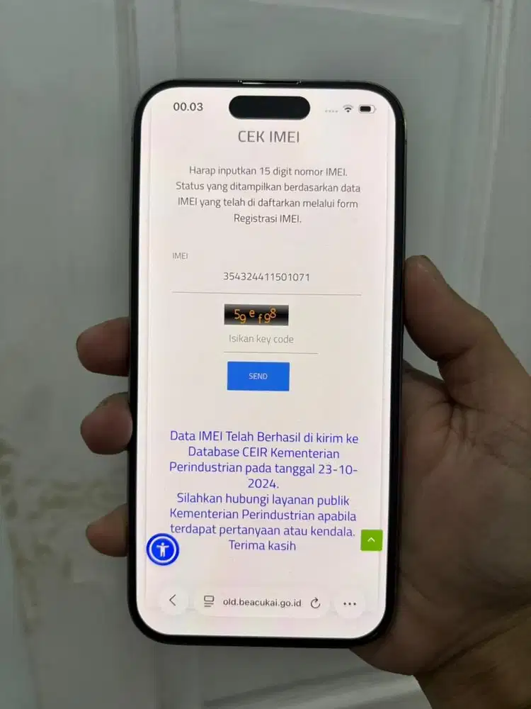 IPHONE 15 PRO 256GB BEACUKAI