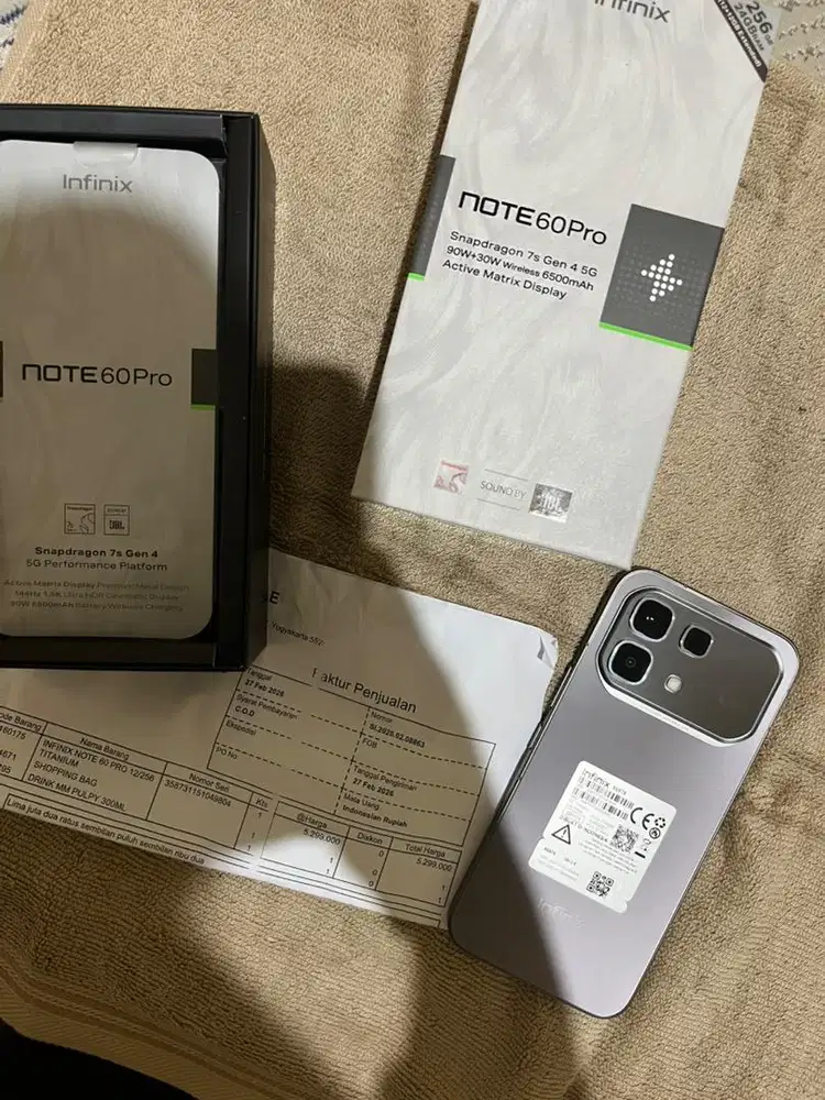 Infinix note 60 Pro belum pernah dipakai sama sekali