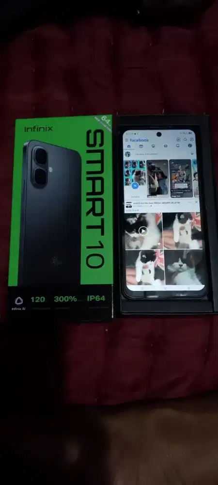Bismillah...Dijual Hp Infinix Smart 10 Ram 4+4/64gb.Like New