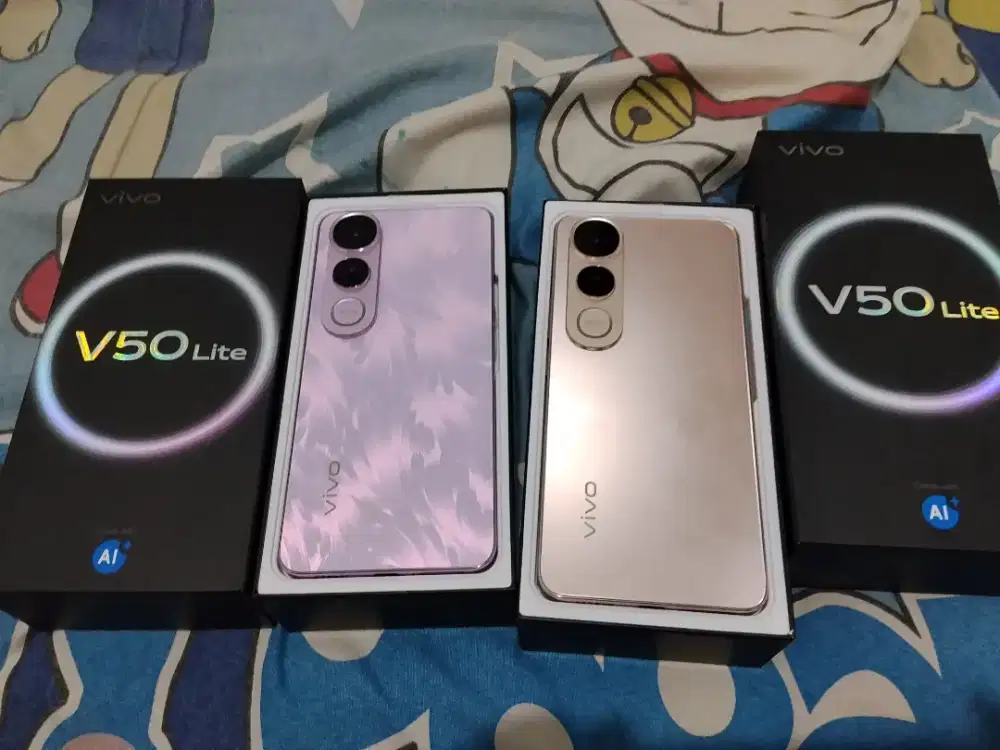 vivo v50 lite lte 8/256gb fullset normal resmi mulus