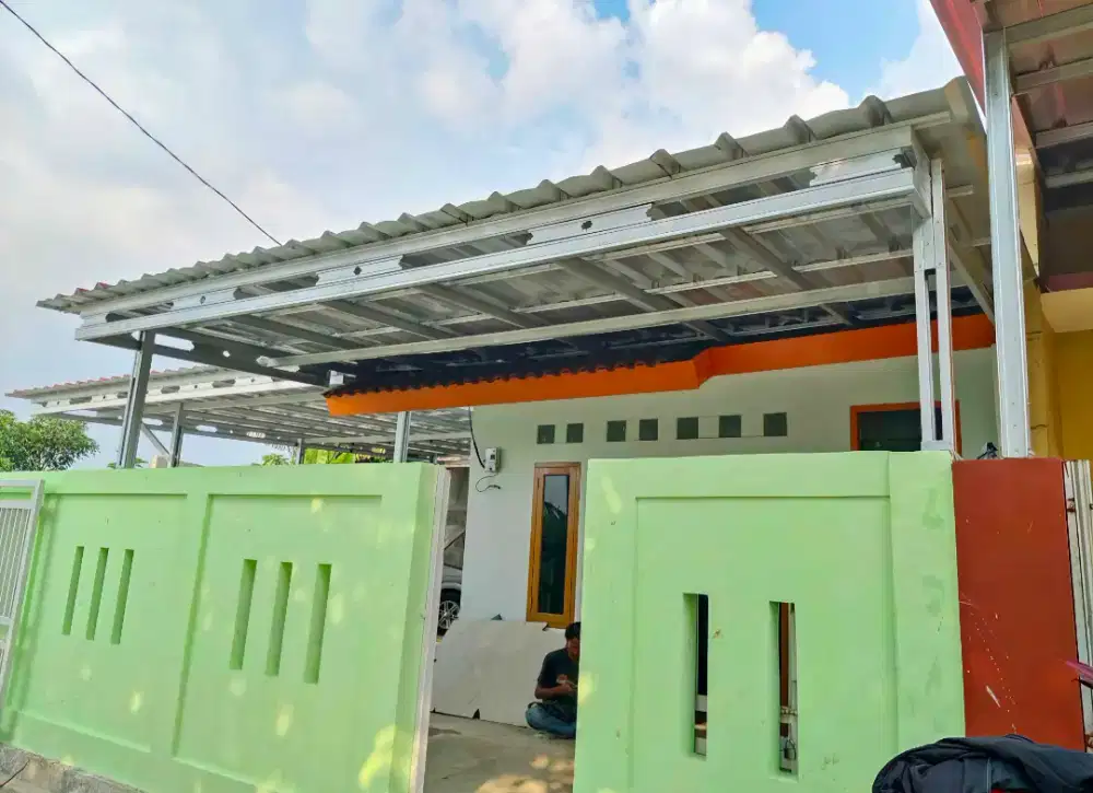 Pasang kanopi baja ringan perumahan