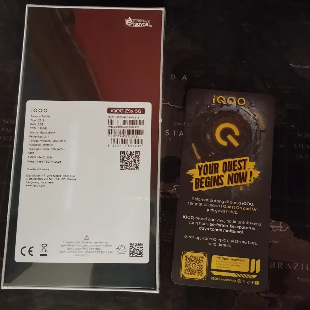vivo iqoo z9x 5g 8/128gb BARU SEGEL GRS RESMI 1TH