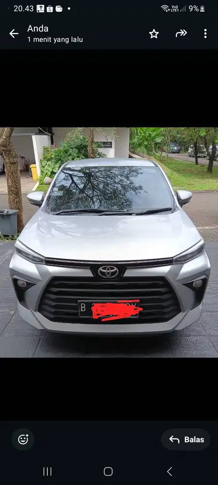 Dijual Toyota New Avanza Matic G-AT 2021/2022 tangan pertama