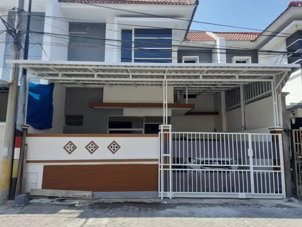 RUMAH MINIMALIS LEBAK INDAH TOWN HOUSE SIAP HUNI SUDAH RENOVASI* _ROW JALAN 3 MOBIL, ONE GATE SYSTEM_
