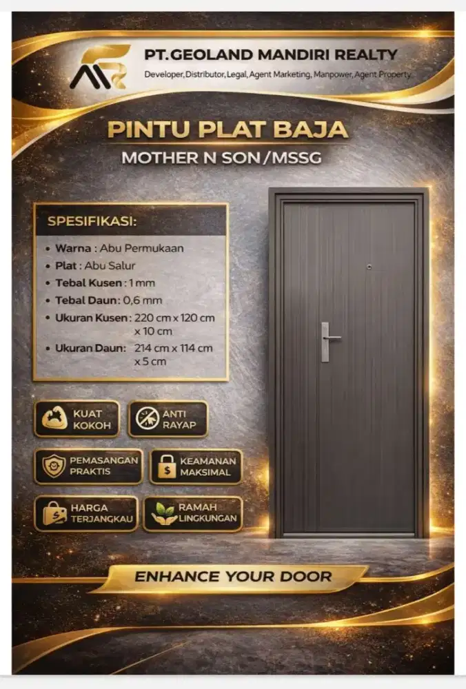 Pintu Plat Baja