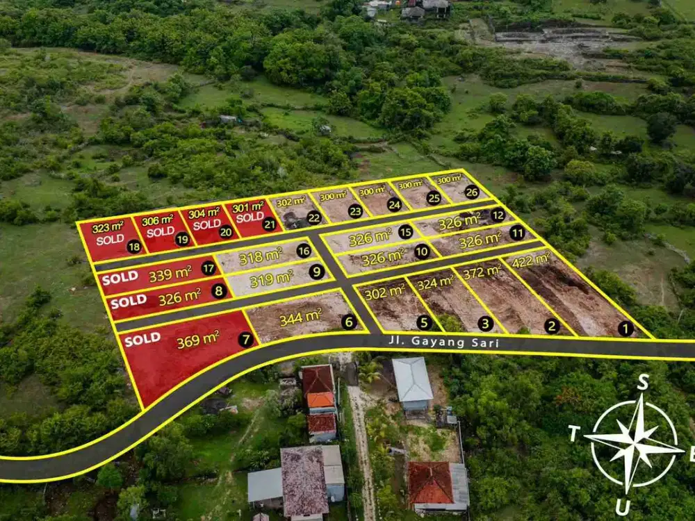 TANAH KAVLING DEKAT DENGAN PUSAT PARIWISATA & PANTAI DI GAYANGSARI NUSA DUA BADUNG, BALI