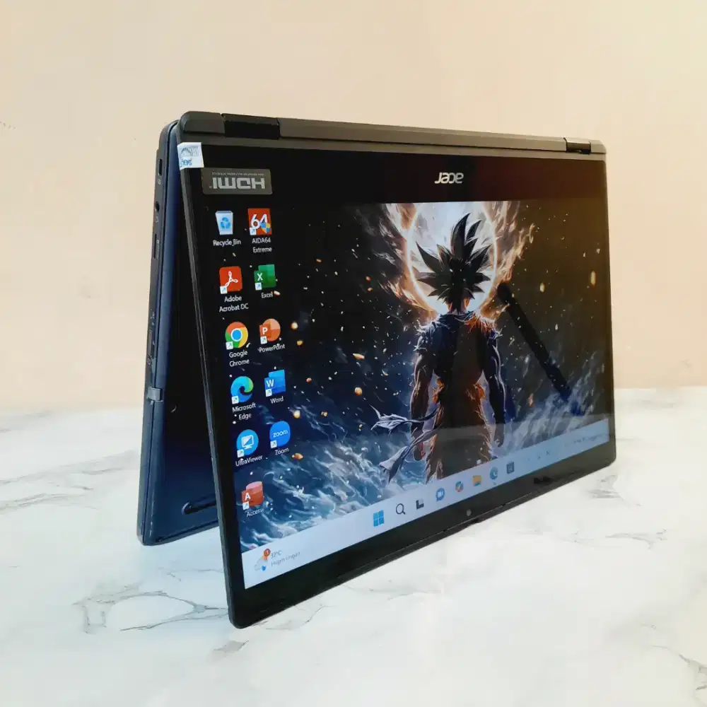Jual laptop touchscreen flip 360 core i3 gen 11 ram 8 ssd 256 garansi