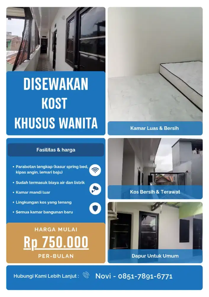 Terima kos khusus wanita