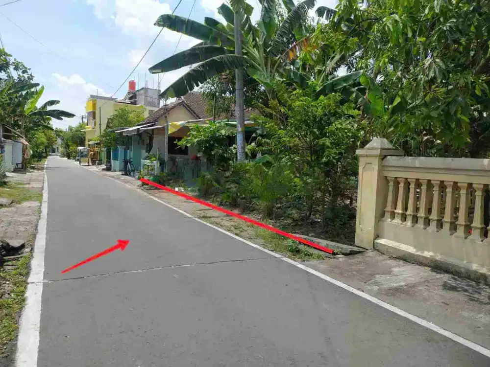 Tanah SHM Strategis Bagus Akses Lebar dekat RSUD Ngipang dan Kampus UNISRI Solo