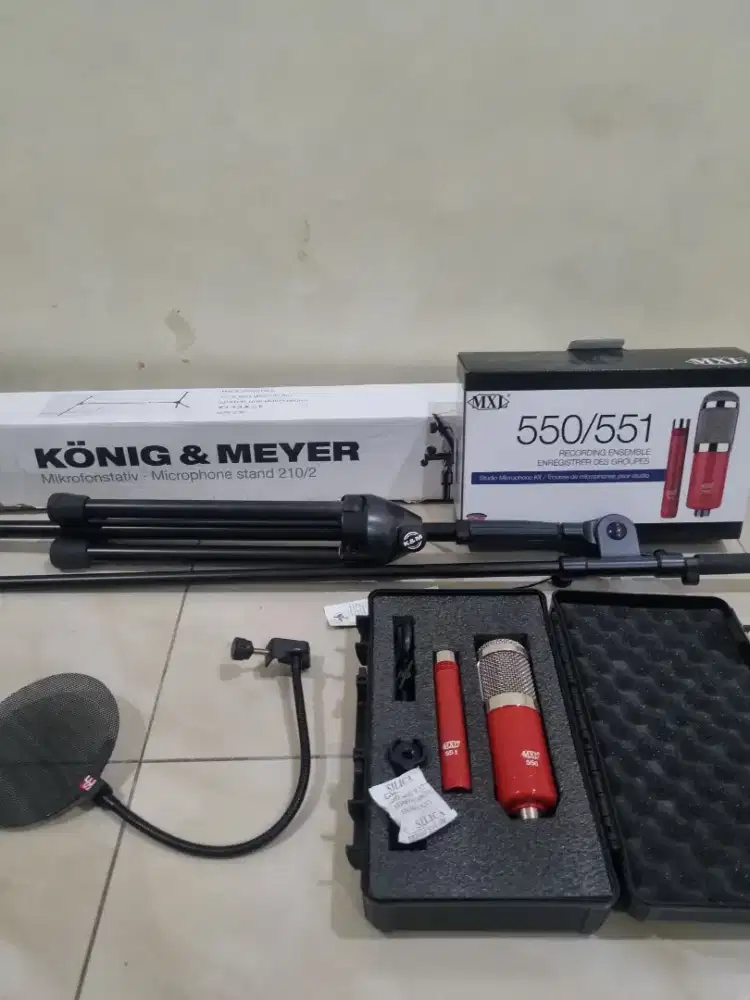 Mic vocal & instrument, stand mic, etc