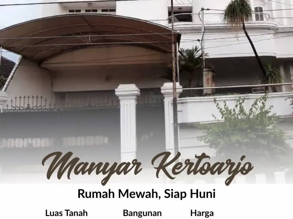Rumah Manyar Kertoarjo Mewah Siap Huni