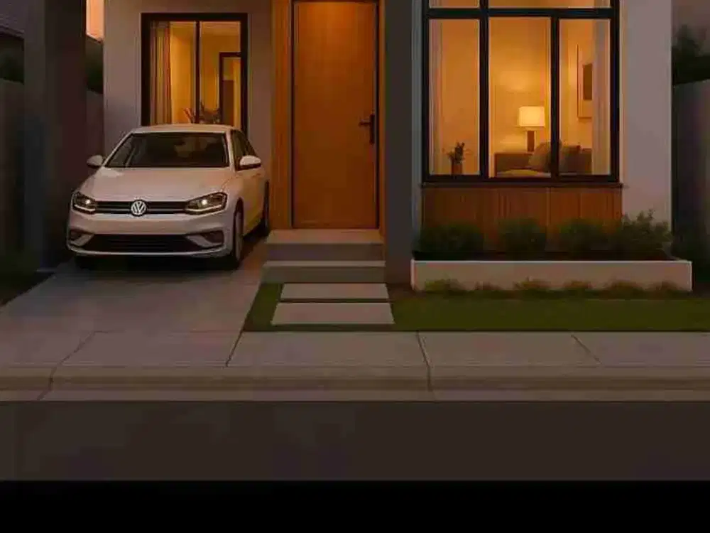 Rumah Dlm Cluster Exclusive Type Mezanine bs KPR Pribadi di Pondok Bahar Raya