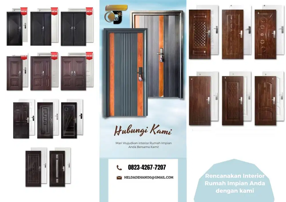 Pintu Plat Baja Kuat Anti Rayap