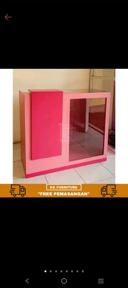 Meja kasir bekas