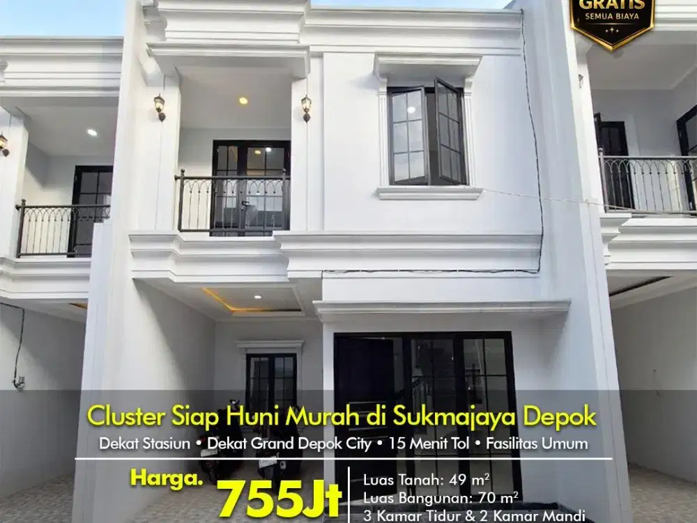 Rumah Ciamik Siap Huni – Strategis di Tirtajaya Depok