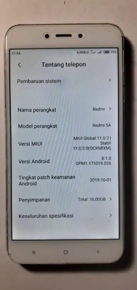 Dijual xioami redmi 5a