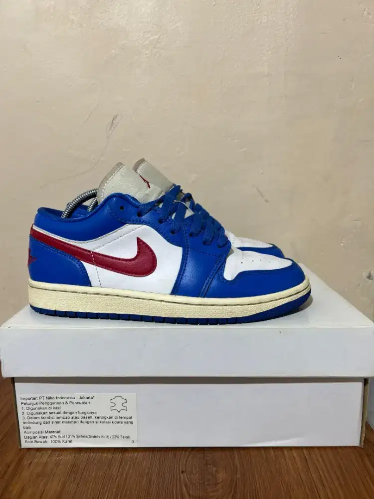 Air Jordan 1 Low Sport Blue Gym Red