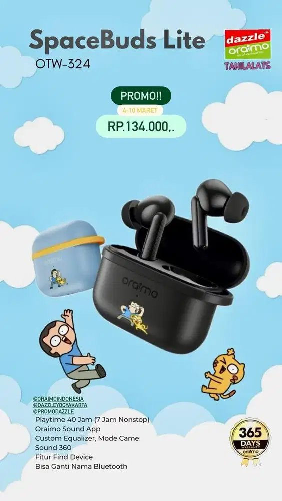 TWS Oraimo Spacebuds Lite OTW-324