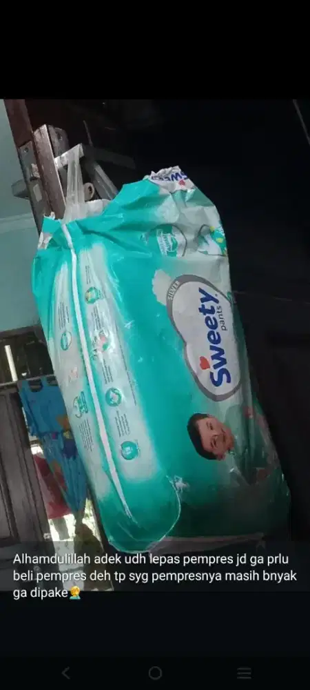 Pempres sweaty isi 42 tapi udh ke pake 3
