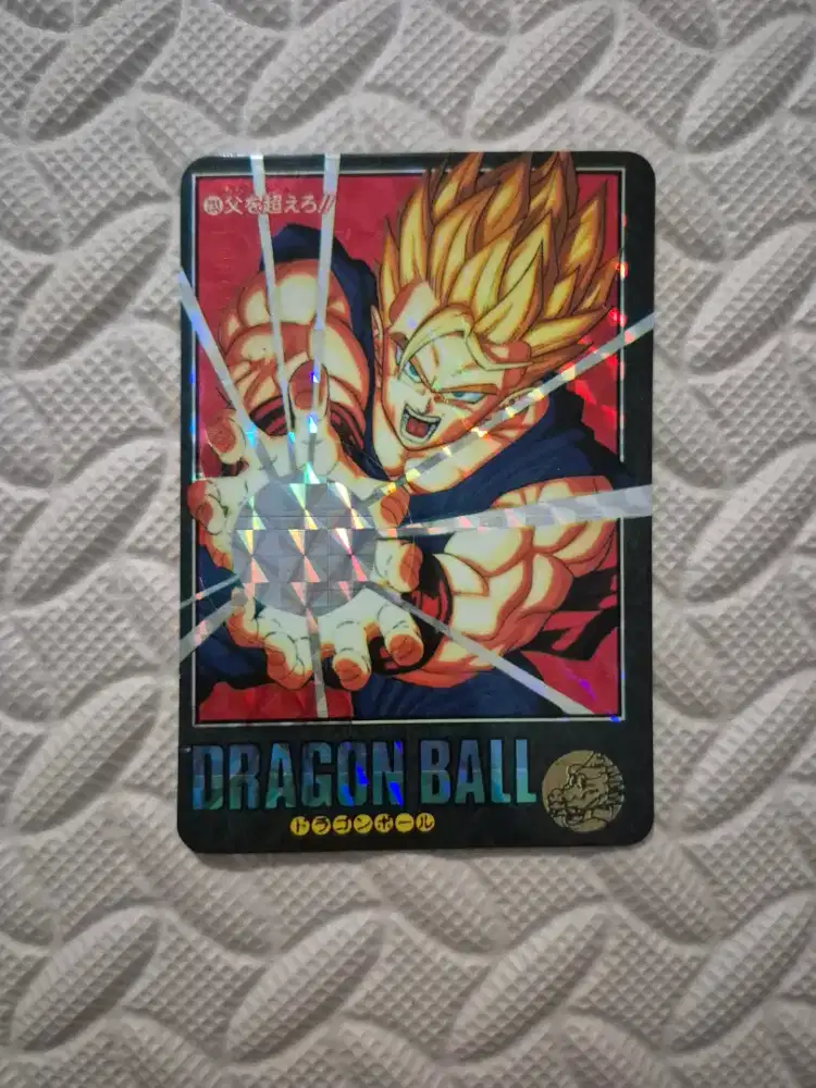 Kartu Koleksi Dragon Ball Son Gohan Super Saiyan Holo Vintage