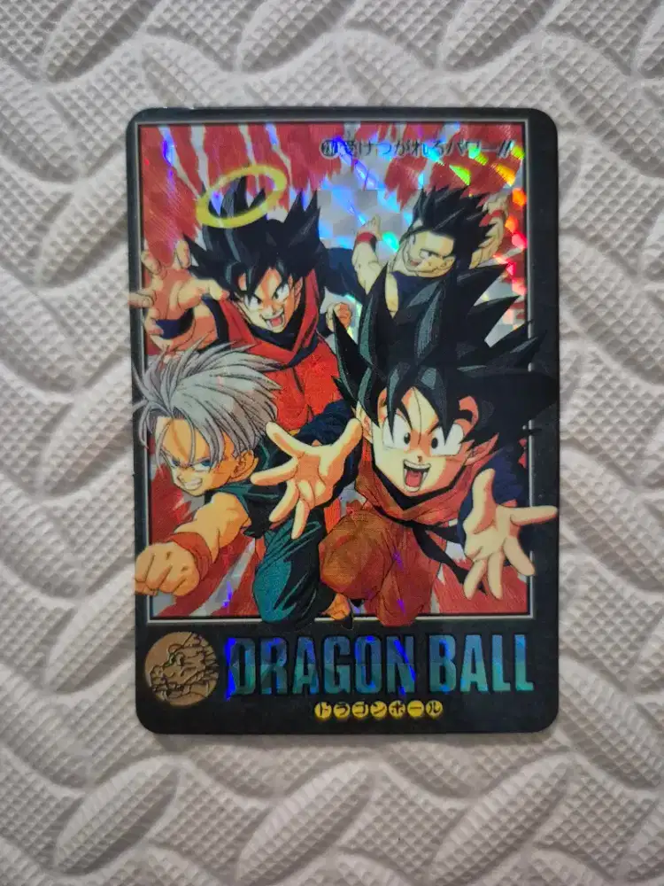 Kartu Koleksi Dragon Ball Goku Gohan Goten Trunks Holo Vintage