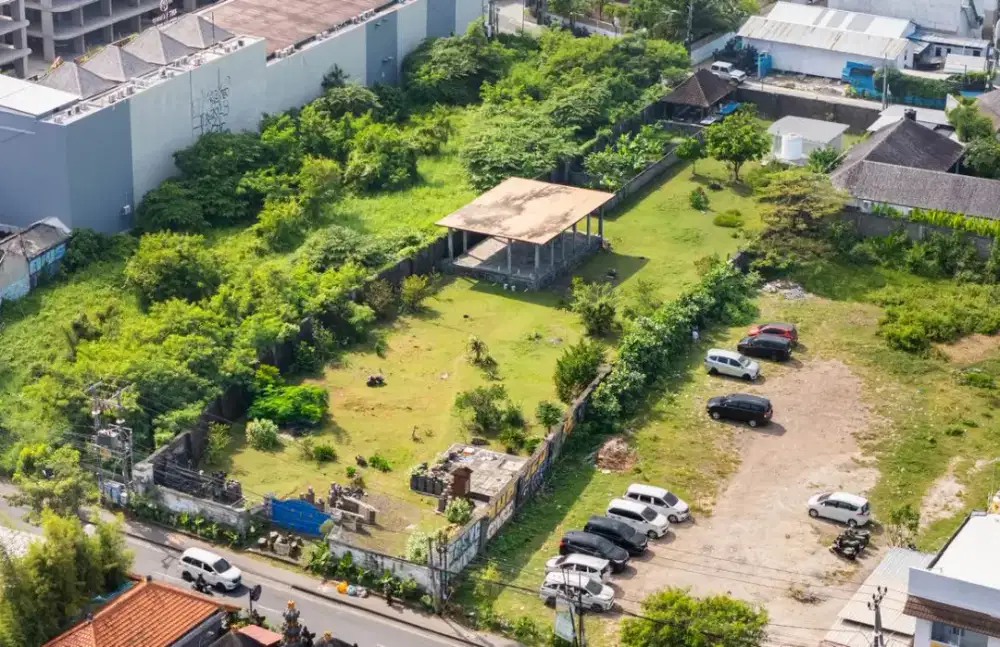 Disewakan Bulanan Tanah Pinggir Jalan Utama di Canggu