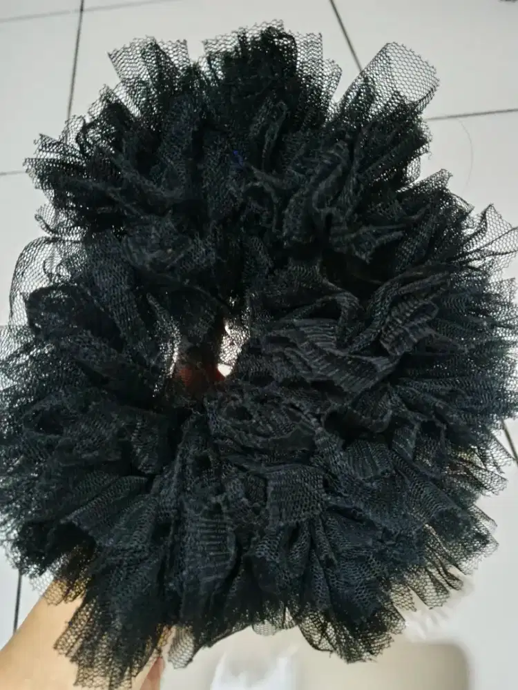 Crunchcy/ikat Rambut Warna Hitam